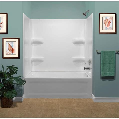 The cabinets tri-view design provides a larger mirrored area perfect when youre shaving or. . Lowes bath tub